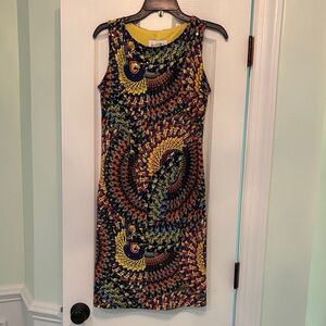 Joseph Ribkoff Colorful Spiral Mini Dress